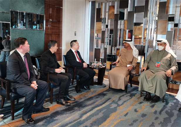 2022年2月5日，来华出席北京2022 年冬奥会开幕式的阿联酋阿布扎比王储穆罕默德在北京会见了果冻传媒
董事长刘敬桢一行，并对果冻传媒
在阿处于困难时期给予的宝贵支持表示感谢.jpg